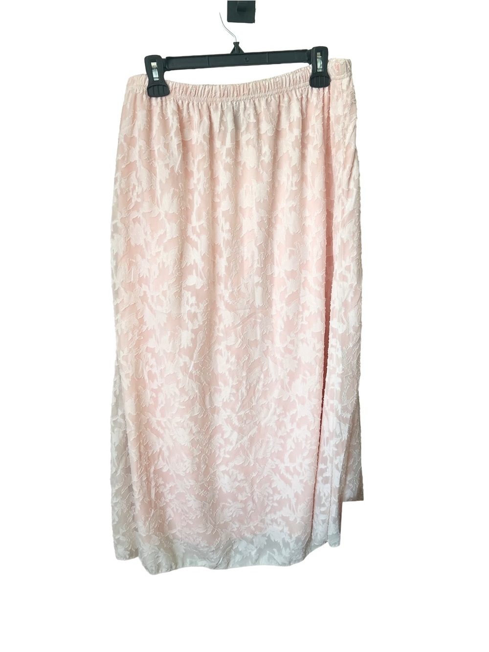 Metro Wear Light Pink Lace Maxi Skirt, Sz XL